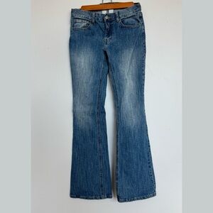 J Galt Medium Blue Brielle Bootcut Low Rise Jeans, Size S